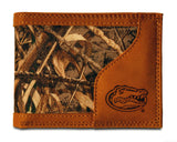 Florida Gators Bifold Realtree Max-5 Camo & Leather Wallet - NCAA