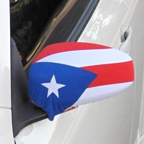 Car Mirror Covers - Puerto Rico Flag