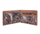 Mississippi State Bulldogs Realtree Max-5 Camo & Leather Bifold Concho Wallet - NCAA