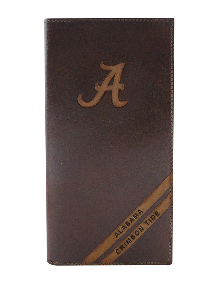 Alabama Crimson Tide Debossed Leather Roper Wallet - NCAA