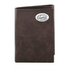 Florida Gators Wrinkle Leather Trifold Concho Wallet - NCAA