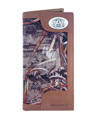 Auburn Tigers Realtree Max-5 Camo & Leather Roper Wallet w/ Concho - NCAA