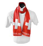 Switzerland Flag Print Scarf