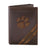 Clemson Tigers Debossed Leather Trifold Wallet - NCAA