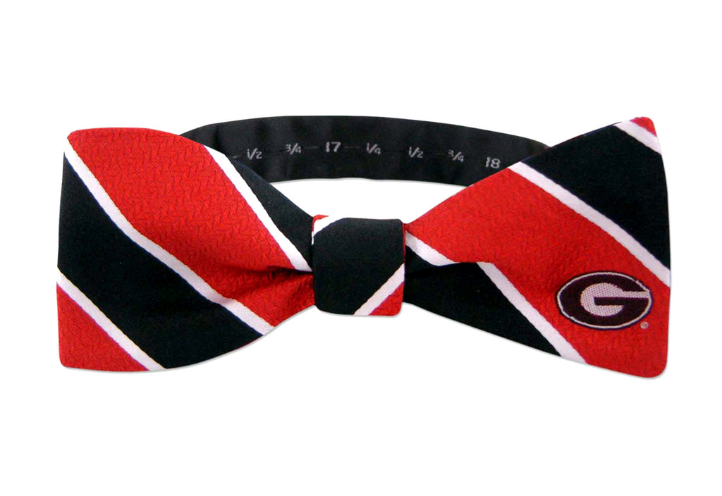 Georgia Bulldogs Woven Silk Bow Tie - NCAA
