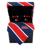 Ole Miss Rebels Tie, Pocket Square & Cufflinks - NCAA