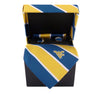 West Virginia Mountaineers Tie, Pocket Square & Cufflinks Box Set - NCAA